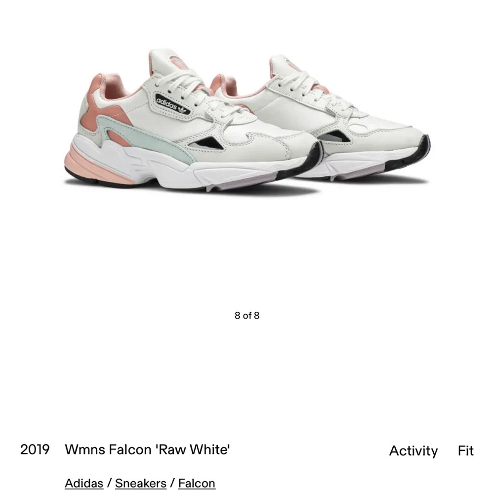 Adidas Women's Falcon Sneakers - White and Pink